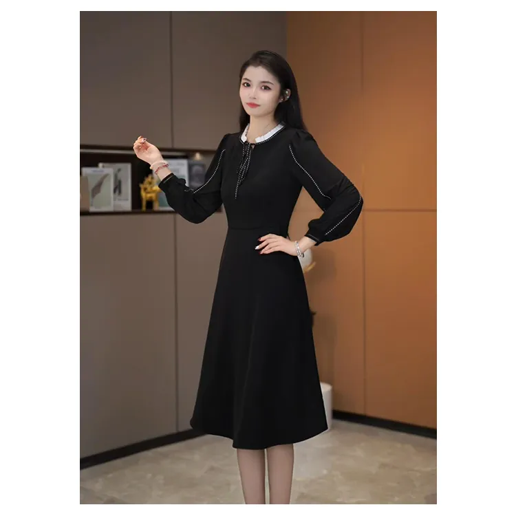 【咔尔丽丝】秋季高端大码显瘦连衣裙6514气质时尚百搭女装连衣裙