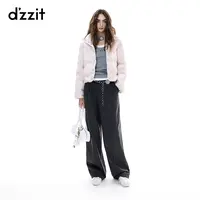 【刘浩存同款】dzzit地素休闲裤25冬通勤宽松阔腿裤子女3J4Q4141E