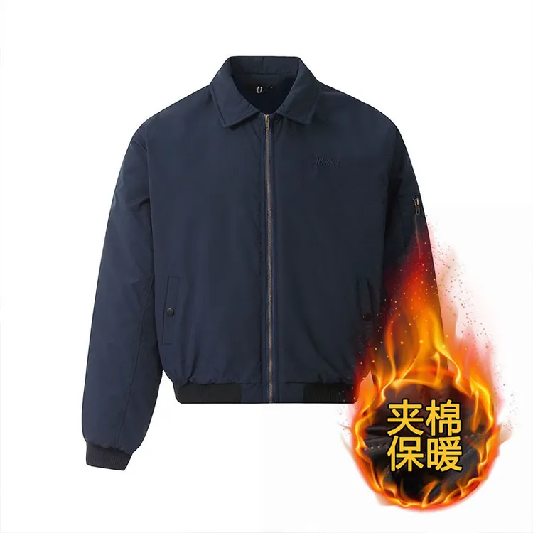 美式复古情侣潮牌棒球服2025秋冬新款宽松百搭休闲印花夹克棉衣