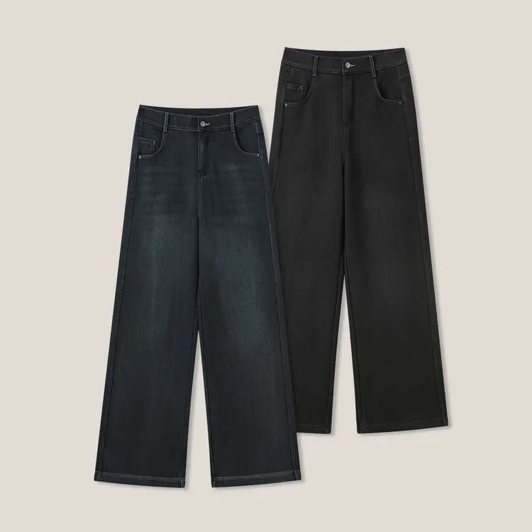 经典休闲百搭直筒简约牛仔裤GDNZ161
