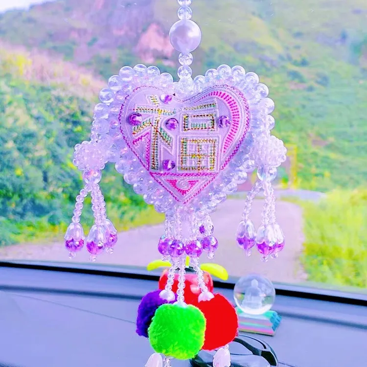 汽车挂件2025款高端专用手工制作平安福汽车挂件原创设计高端成品