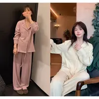一三良品小个子 软糯磨毛绒加厚长袖套装Z5A28