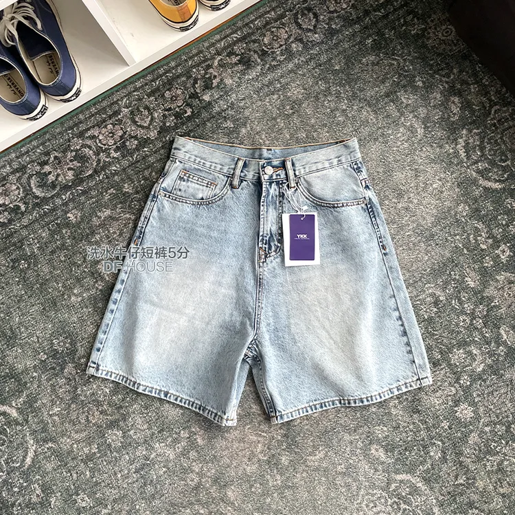 DF.house|水洗五分做旧牛仔裤25春夏潮牌休闲短裤男百搭
