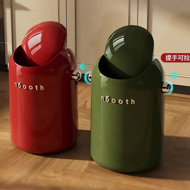 诺室翻盖垃圾桶家用2025新款网红卧室家用办公室上档次大号垃圾桶