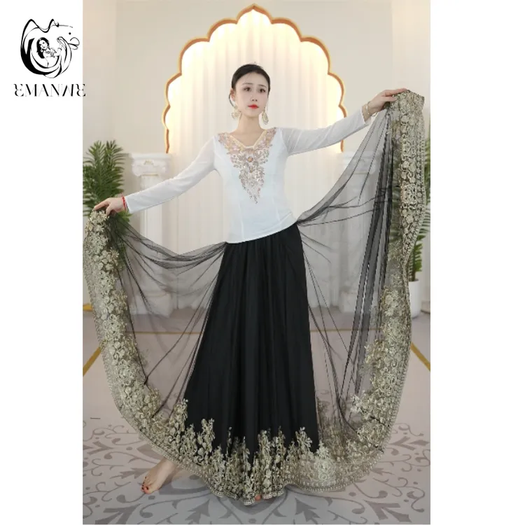 依曼之舞B2600异域风情半身裙修身气质新疆舞服民族风洋气跳舞