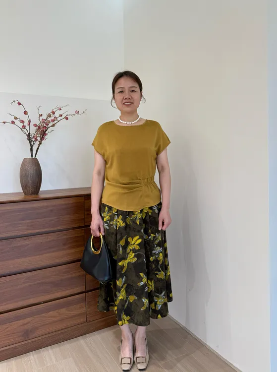 妈妈夏装短袖T恤时尚套装中老年女装洋气雪纺衫减龄休闲两件套