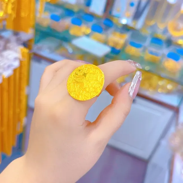 铜合金戒指 迪娜娜新款铜合金戒指badam uzuk ang yegisi 