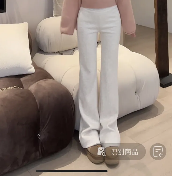 PP福利 【欧尼长腿裤】醋酸羊毛气质高腰韩女窄版直筒裤#PP0167KZ1