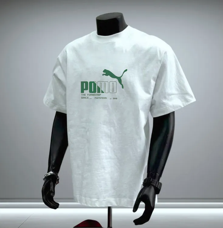 2025男夏季新款高端潮流印花t恤美式轻奢纯棉圆领半袖休闲上衣