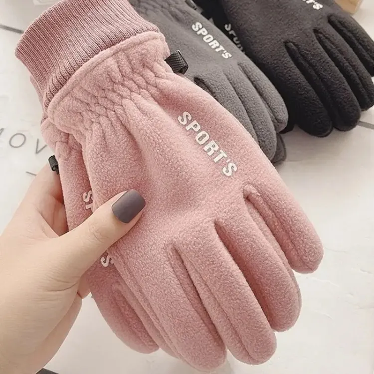 手套冬季男女骑行装备运电动自行车薄款春秋天防寒风加摇粒绒保暖