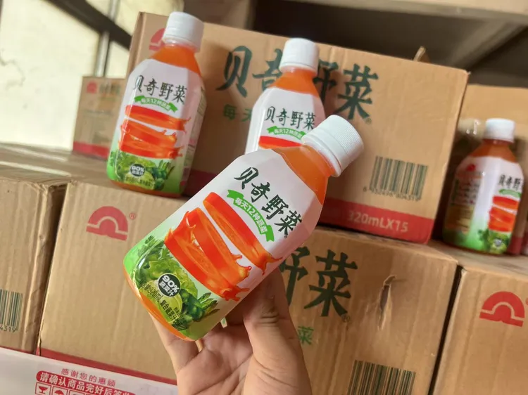 贝奇野菜汁饮料320ml*6瓶蔬菜直榨0脂肪代餐果蔬汁饮品