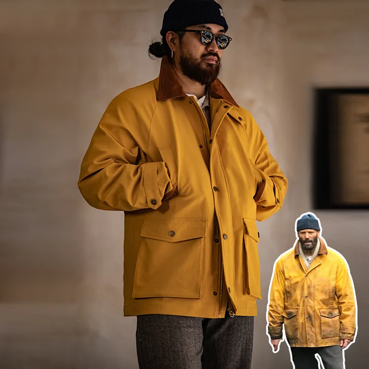 古叔的着 黄蜂战袍电影硬核甲板夹克复古质感荷尔蒙户外休闲外套