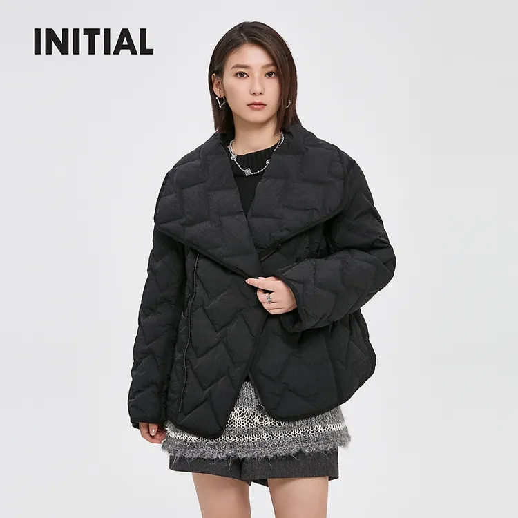 INITIAL24秋季新款新中式菱格羽绒服女24WDWFOCXX737