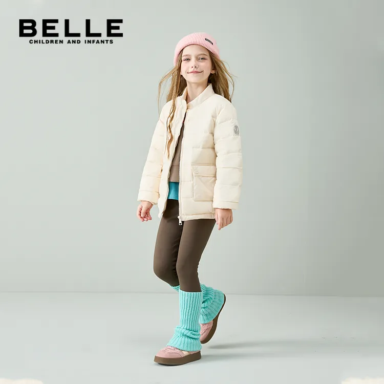 BELLE BELLE百丽（亲子款）羽绒服保暖羽绒外套校服神器