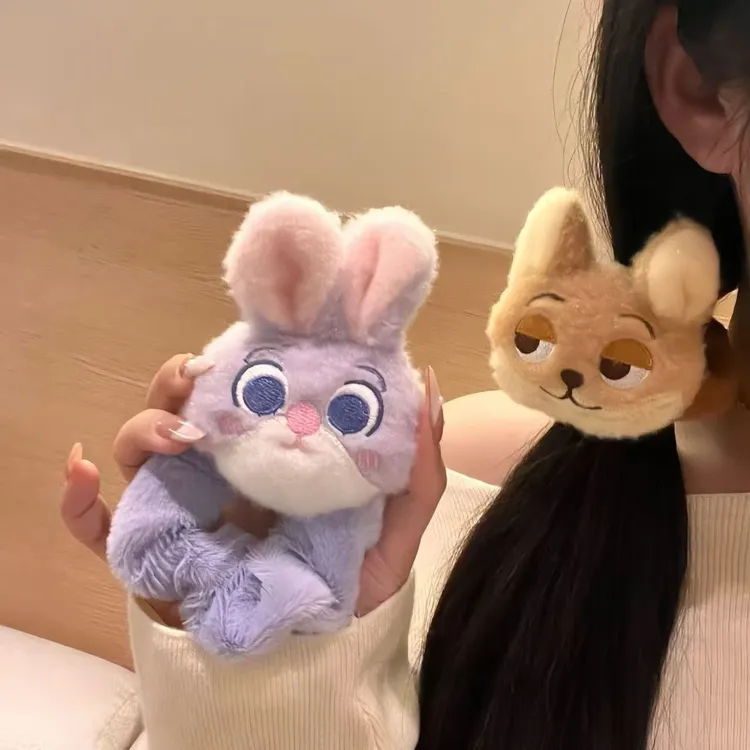 疯狂动物城2朱迪尼克发圈可爱发饰豹子警官闪电树懒大发圈发绳