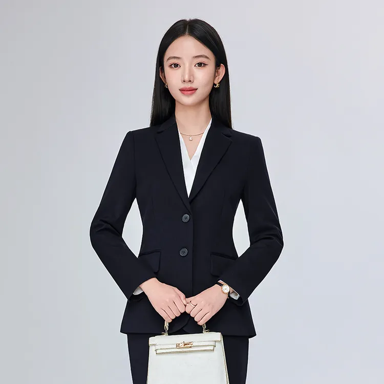 西装套装女春秋新款气质银行物业4S店工作服正装工装职业西服外套