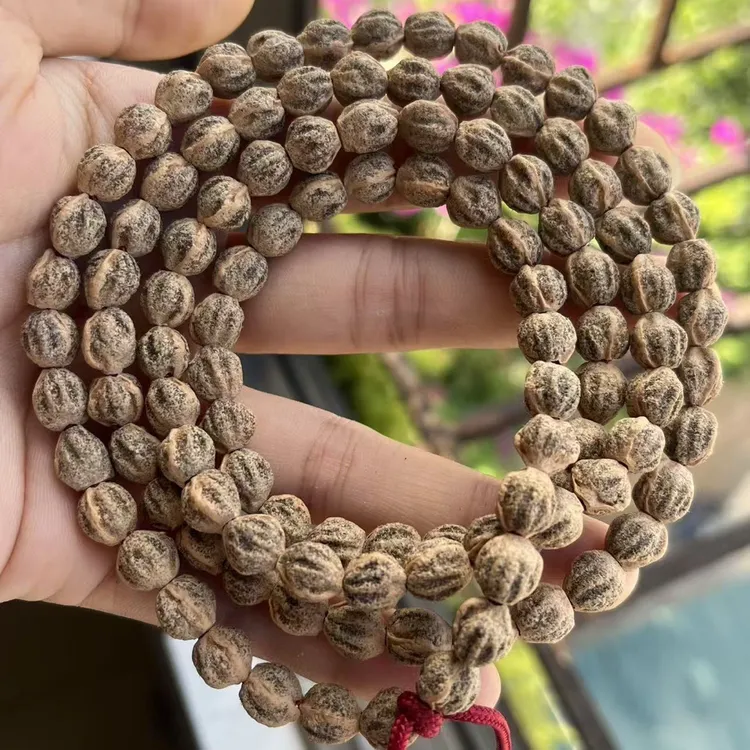 热振百香籽手串【苍龙】微磨脏脏鬼脸原皮原色高油高密108颗