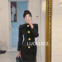 【现货】LUOLUOZ【海岸余晖】高端轻奢轻熟风蝴蝶结气质连衣裙H81065