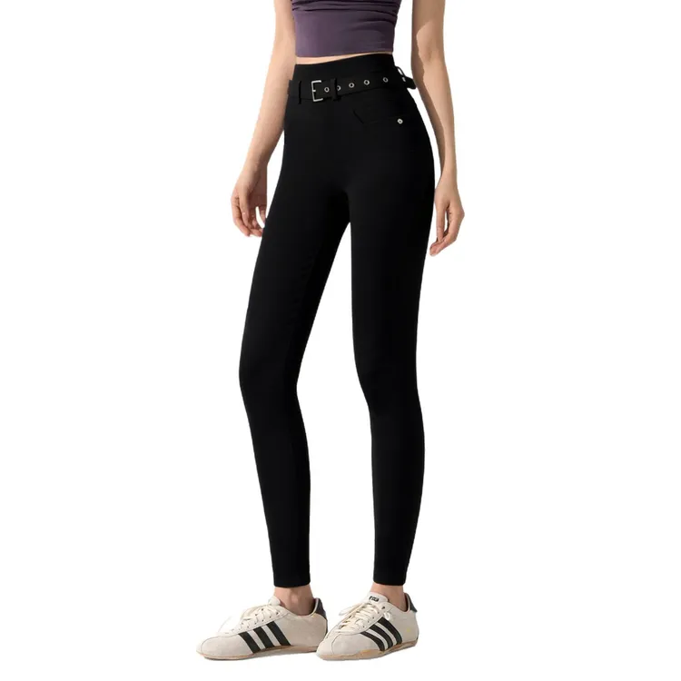 【大严家】高腰提臀裸感可调节设计瑜伽裤高弹透气外穿健