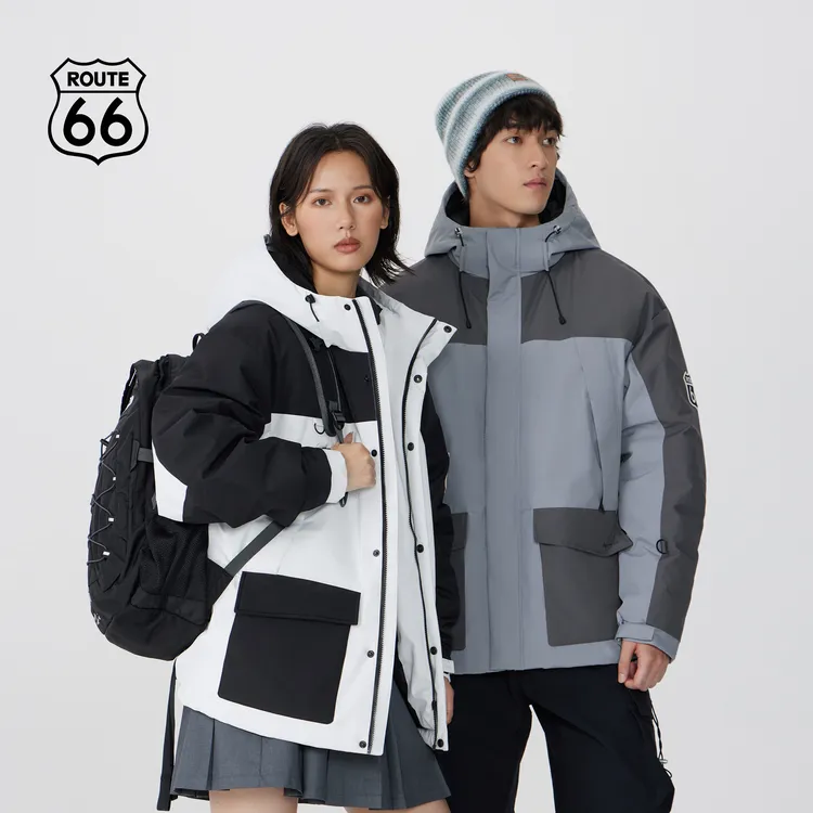 护外三防冬季保暖冲峰外套派克服工装鸭绒羽绒服