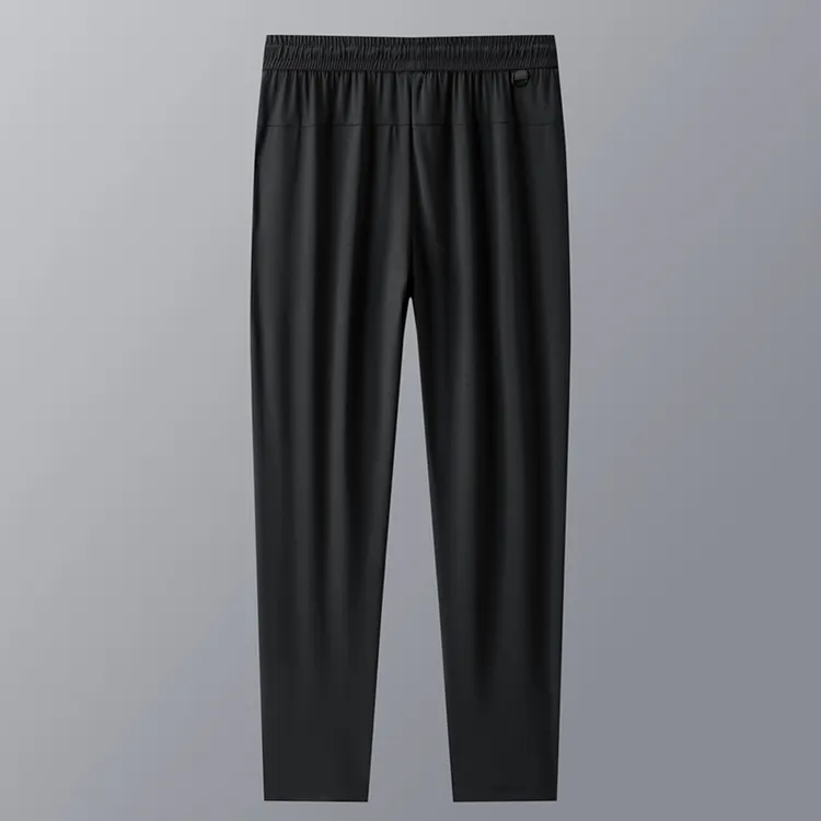 雅鹿男士裤子冰丝2025新款男款垂感男裤休闲速干夏季冰感薄款运