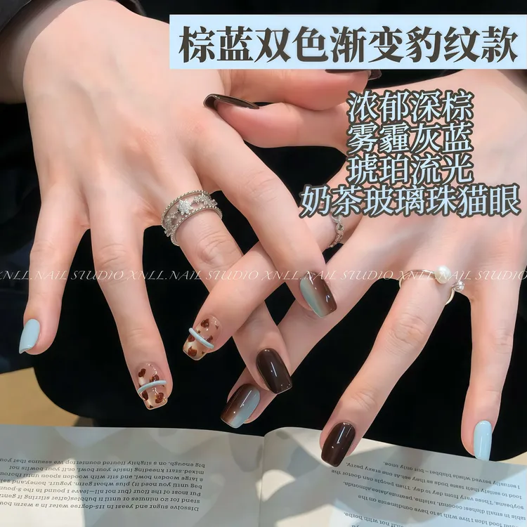 【仙女姥姥推荐】秋冬新款特调巨显白浓郁深棕双色渐变爆款甲油胶