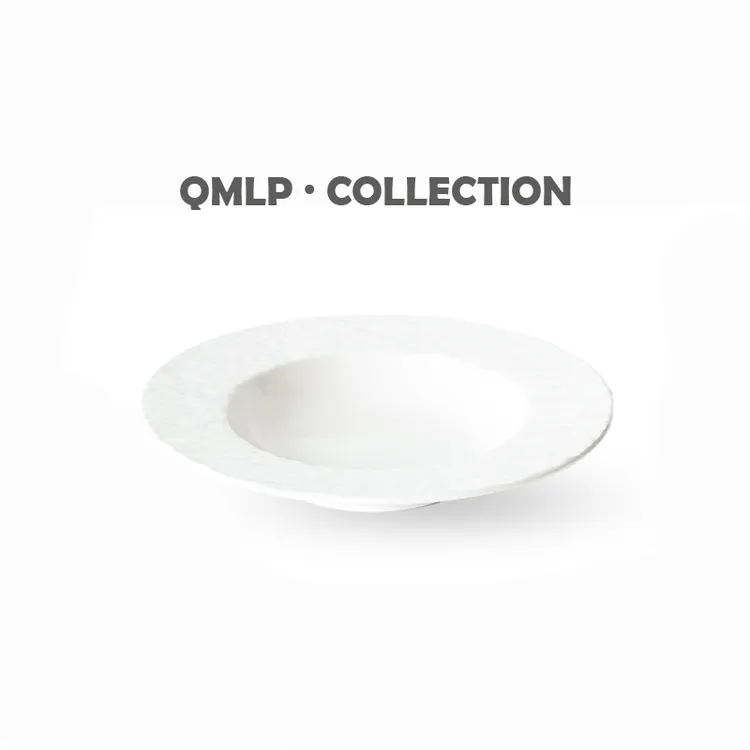 约24.7cm*4cm QIANMU 空山系列-岩边10英寸草帽盘酒店同款餐具