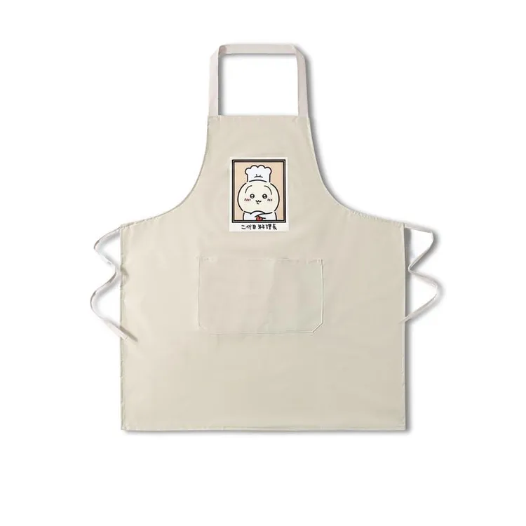 防水渍油污围裙Chiikawa吉伊卡哇乌萨奇小八亲子厨房画室无袖围腰
