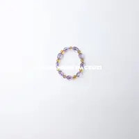 非金属珐琅手链 AP洛哥52043EL【雾隐鸢尾】紫色+黄色串珠时尚手链