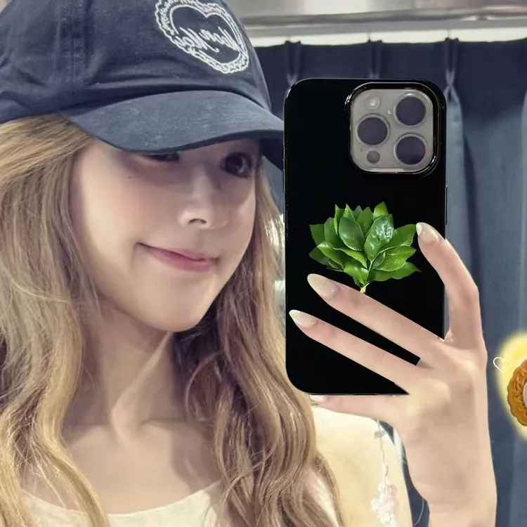 赵露思同款柚子叶适用iPhone17promax/17手机壳16Pro创意15简约14
