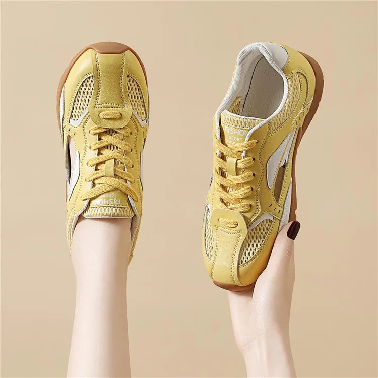 【JTG&SHOES 官方】质感透气网面德训鞋女款2025新款秋季复古百搭