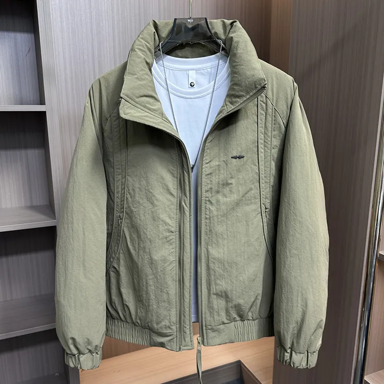 2025新款秋冬男士棉衣韩版宽松休闲棉服男加厚棉袄面包服立领外套