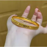 足银手镯 铜币手镯女生日礼物送女友送闺蜜