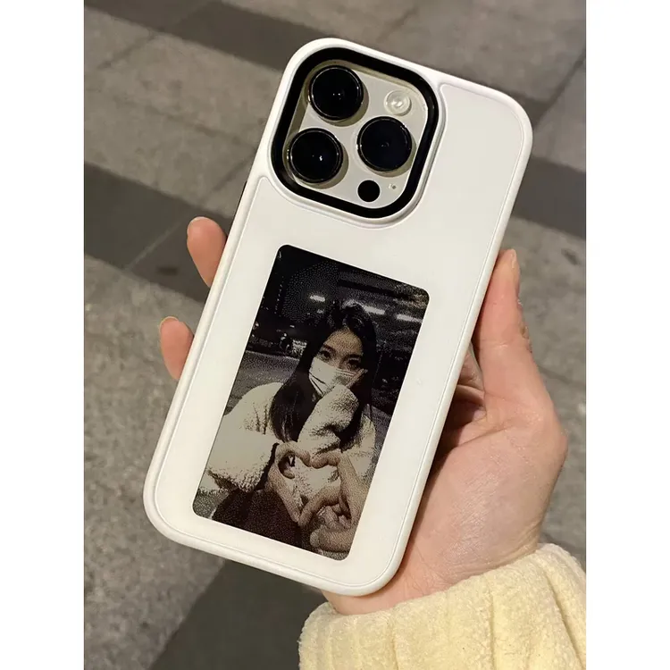  【00和猫】适用iPhone16/15/14/13/Promax水墨屏手机壳NFC
