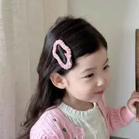 B-1278（满10米飞）dl 大号云朵掰掰夹儿童碎发夹子刘海夹   发圈