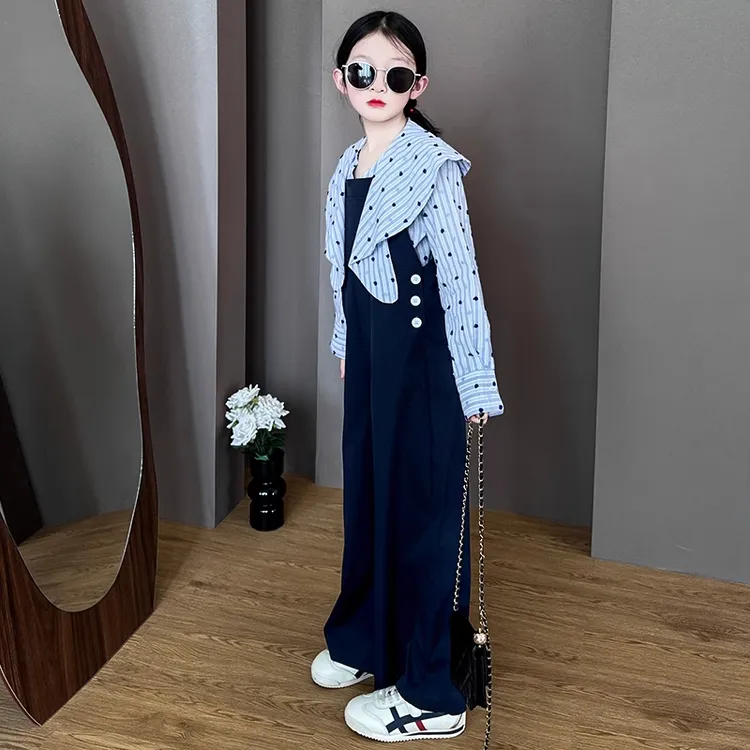 女童2025春秋款套装女孩春季中大儿童时髦洋气淑女衣服春装学院风