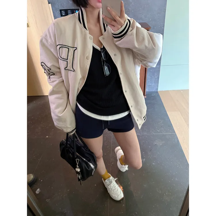 FORNI 飞行员球服 字母休闲宽松百搭运动秋季显瘦时尚