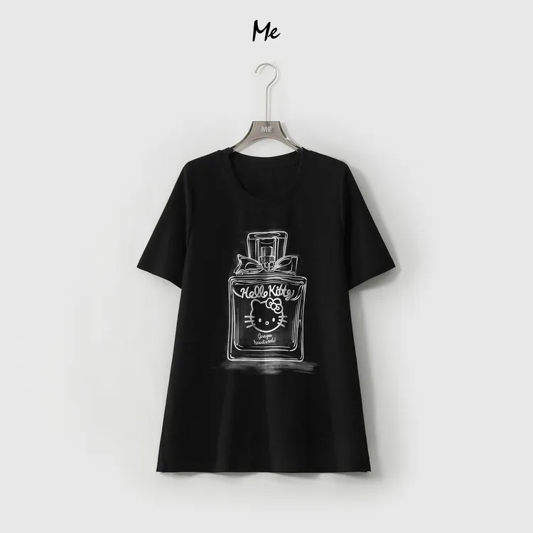 ME【凯蒂香气】趣味刺绣显瘦舒适时尚百搭一手长短袖T恤MESS5792