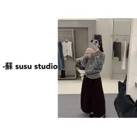 JS韩系一字领露肩长袖针织衫秋冬季新款女慵懒风洋气百搭毛衣0958