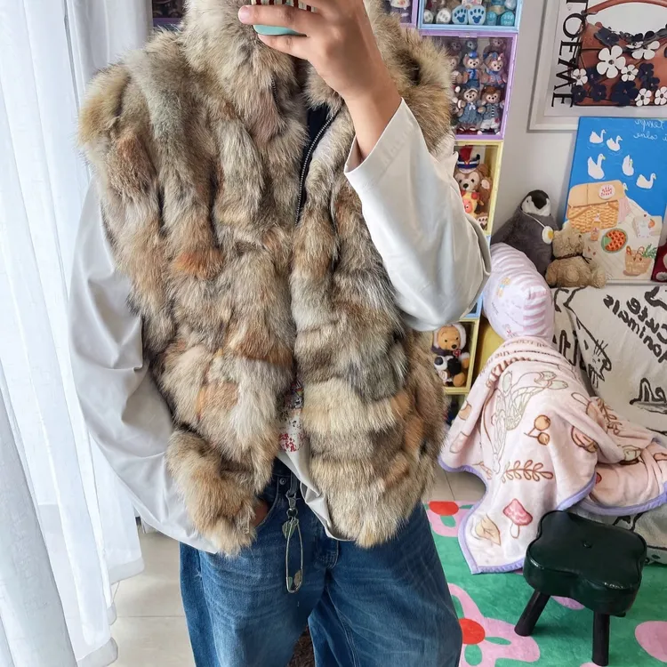 男女情侣款马甲加拿大西郊拉链款坎肩70衣长立领坎肩