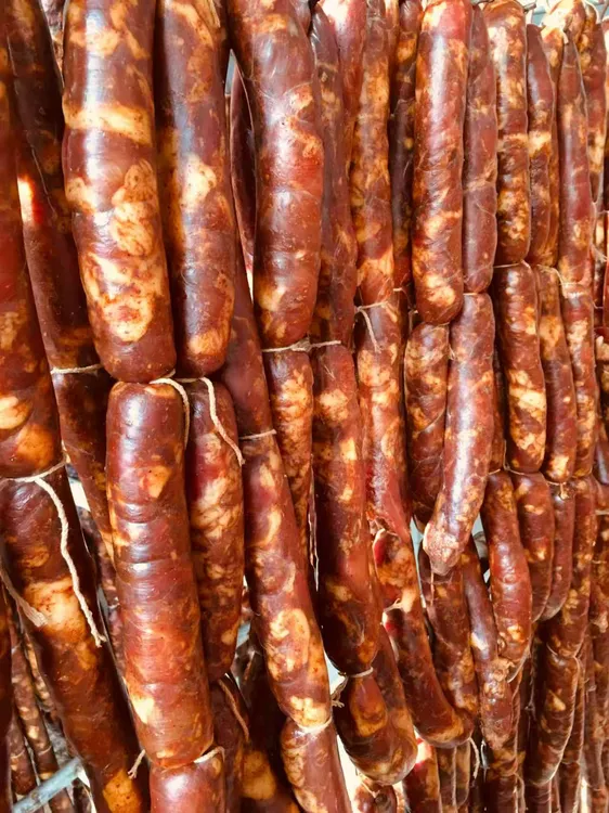 【流笑儿】猪肉生香肠晾干的