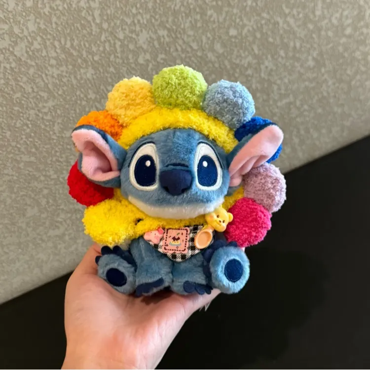 正版太阳花史迪奇包包挂件汽车钥匙扣可爱毛绒公仔玩偶饰品女礼物