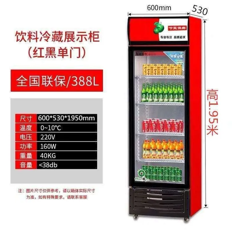 2024冷藏展示柜单门饮料柜商用双门保鲜柜立式蔬菜啤酒冰柜冰箱