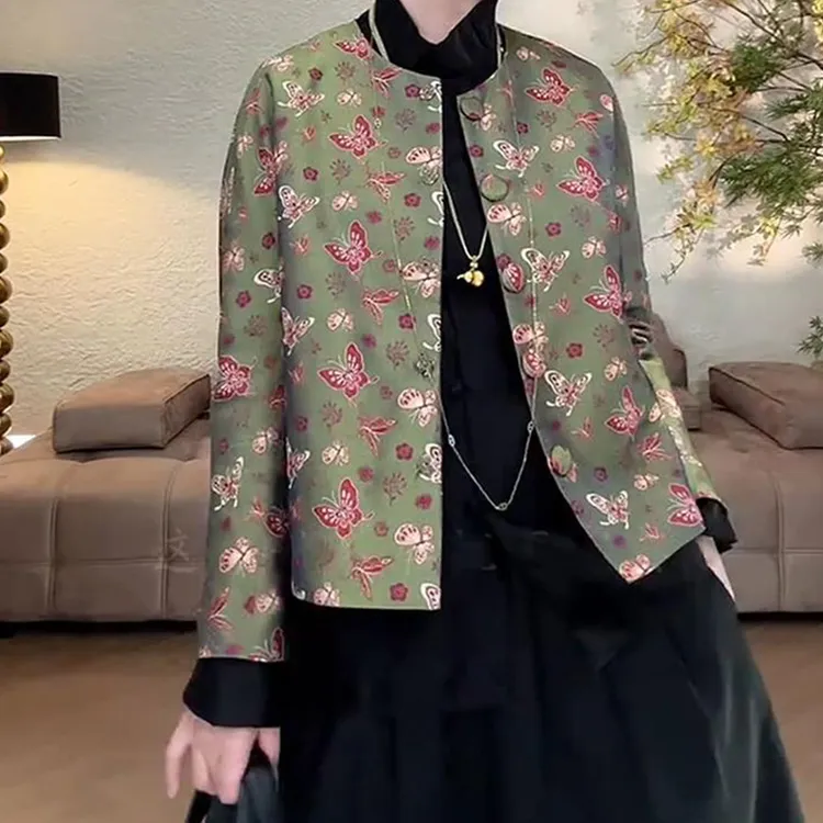 气质高端新中式女装国风外套女2025秋季新款改良唐装复古上衣春秋