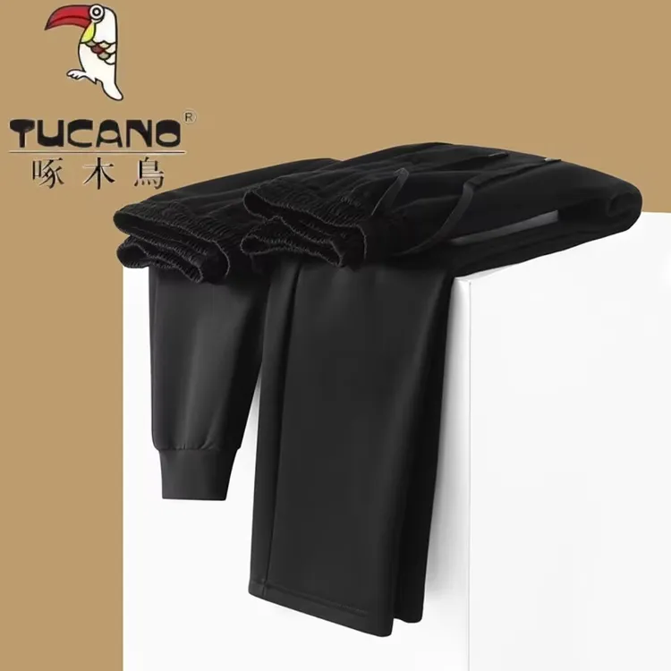 TUCANO/啄木鳥男士高品质弹力休闲裤束脚宽松高腰直筒运动长裤子