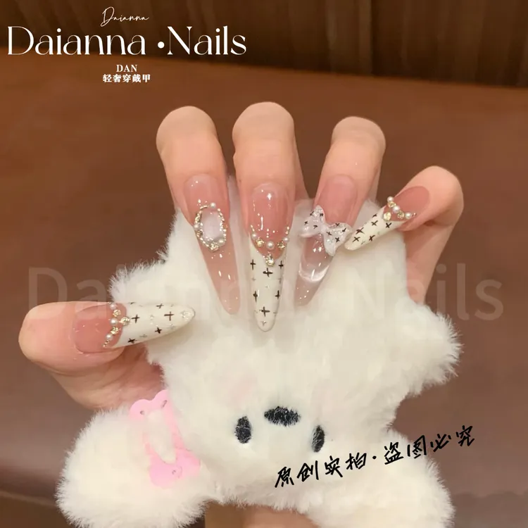 【香香公主】纯手工高定猫眼手工穿戴甲气质美甲百搭仙女款高级