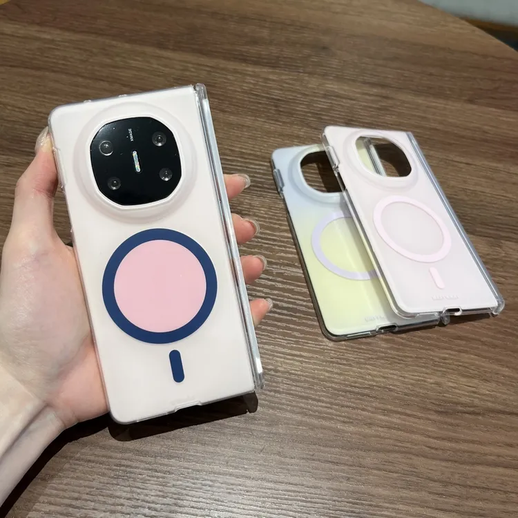 适用华为mateX6典藏版折叠屏手机高级感撞色磁吸mateX5X3中轴保护