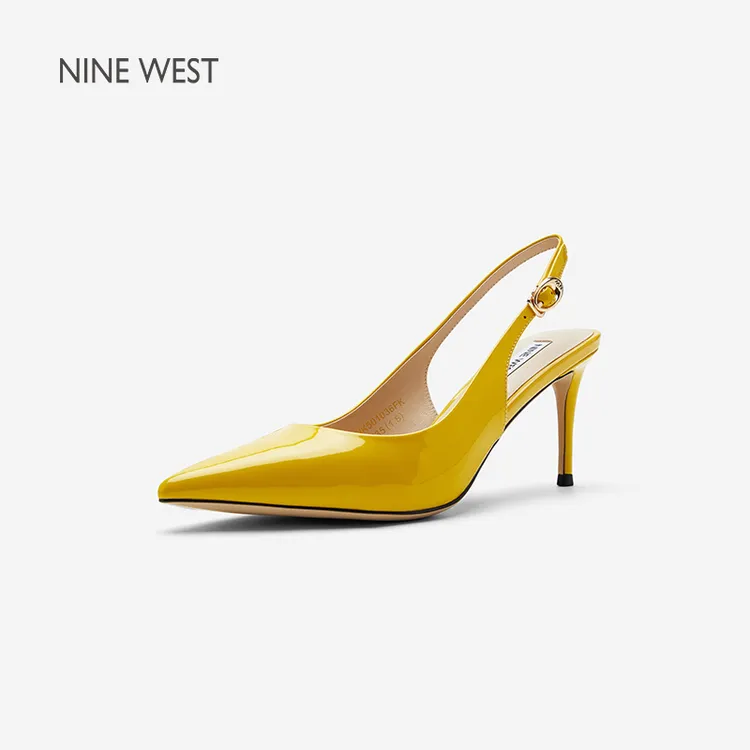 NineWest玖熙包头凉鞋2025夏季新款爆款时尚法式气质尖头高跟鞋