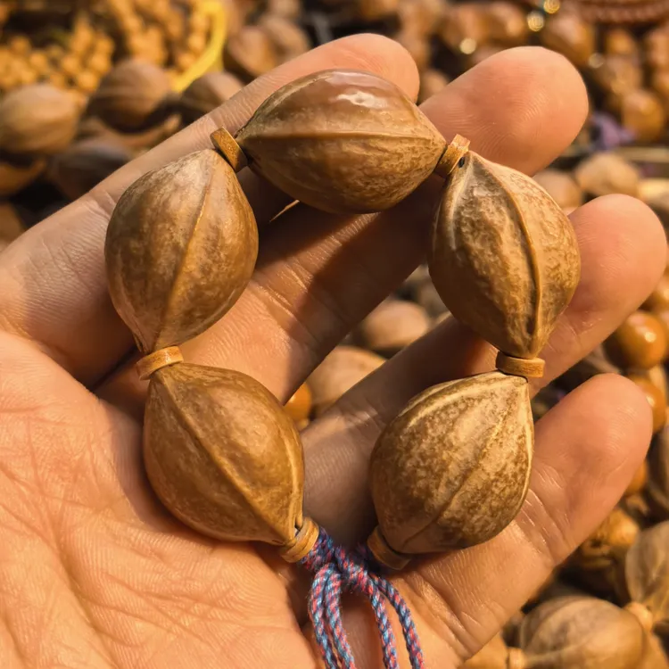 梅林铁核19x28原生态手捻橄榄核手串
