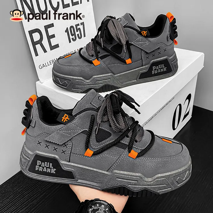 大嘴猴鞋子男款爆款2025新款厚底休闲板鞋百搭增高学生运动鞋秋季